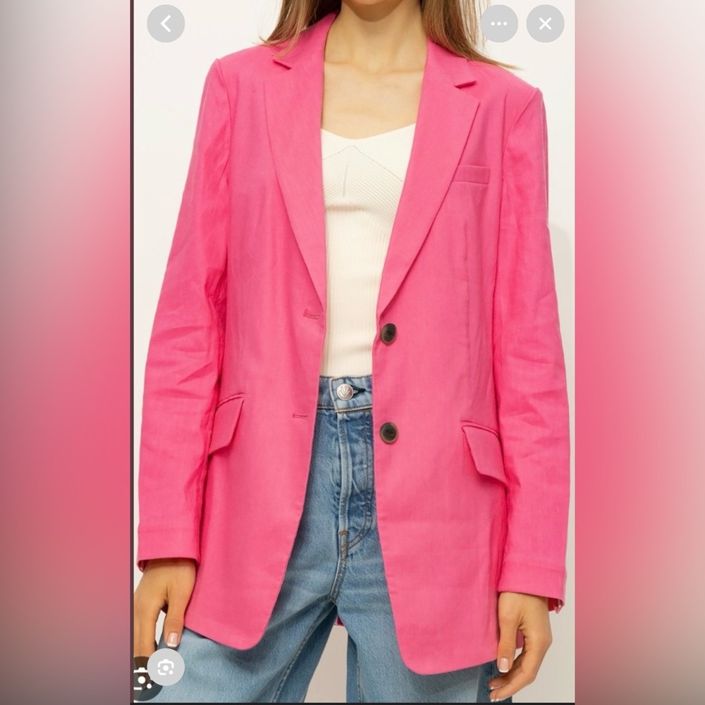 Rag & Bone Charles Linen Blazer 00